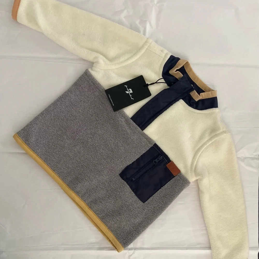 7 for all mankind toddler fleece pullover jacket.